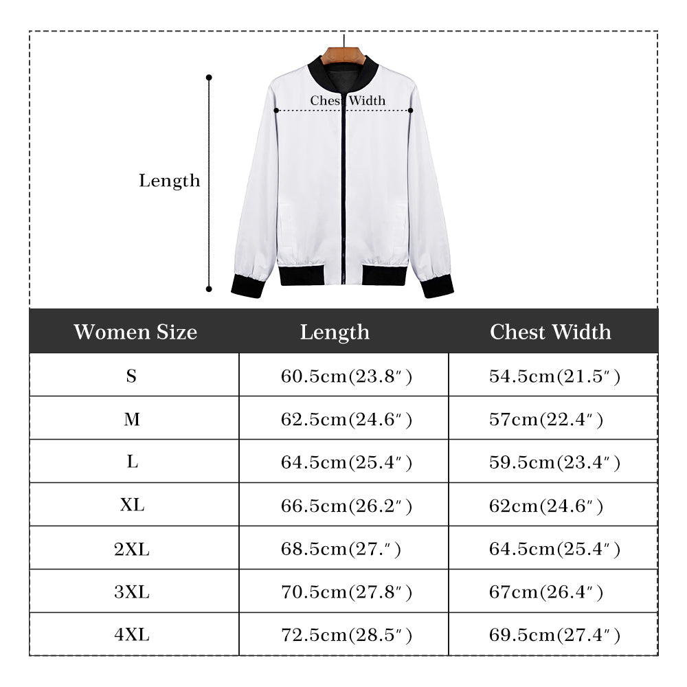 "KD Chilli" Unisex Zip Up Print Bomber Jacket