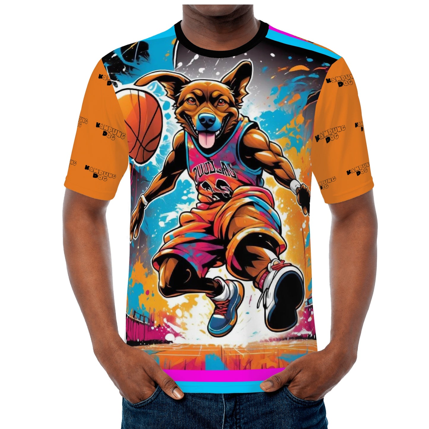 "KD Dunker"  All Over Print Fitted Asian Size T-shirts