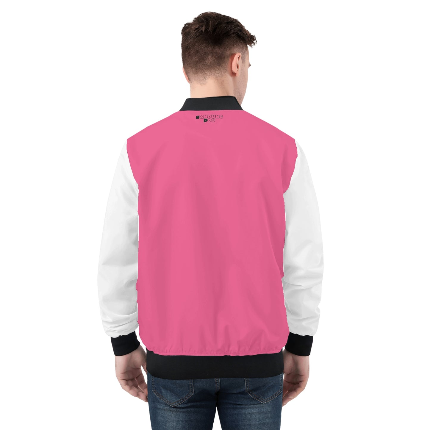 KD Pink  All Over Print Zip Bomber Jacket