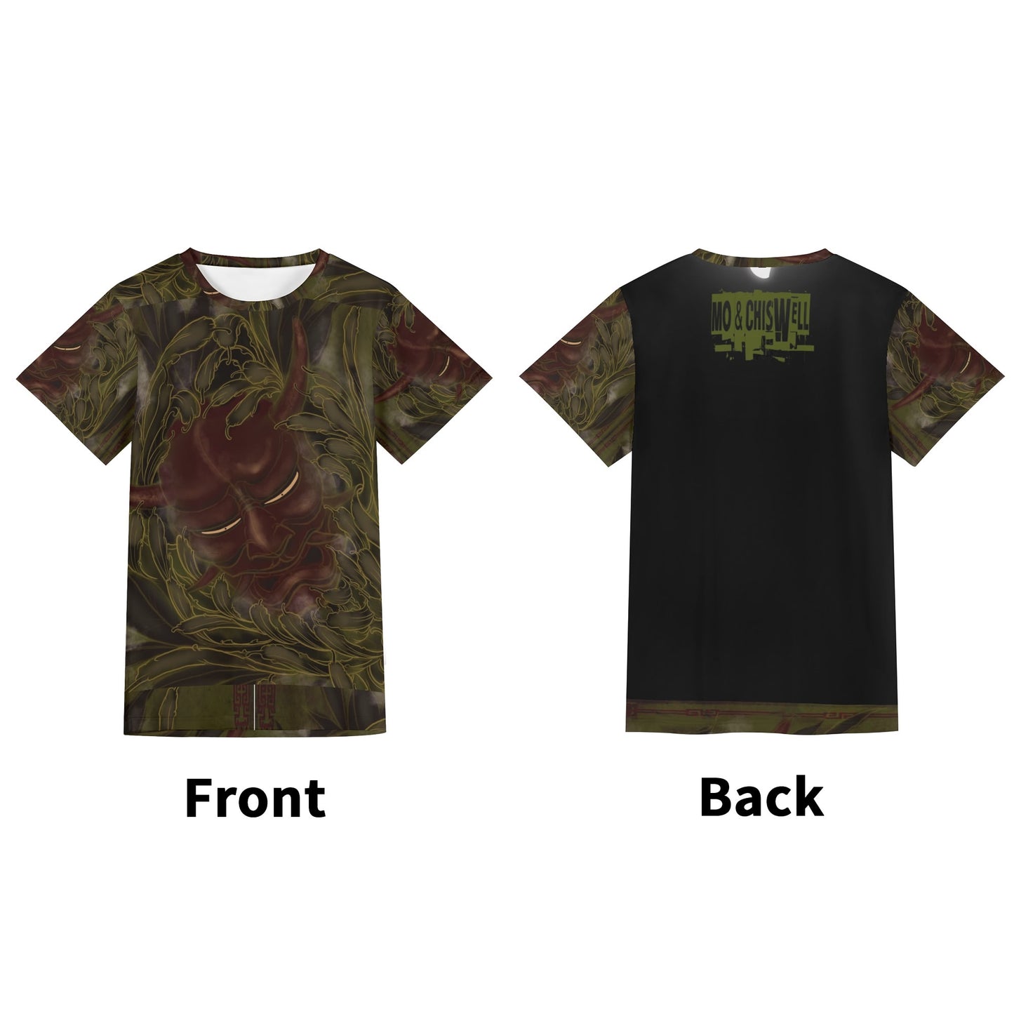 Mo & Chiswell Lucid Green Unisex All-Over Print Adult Short Sleeve Tshirt