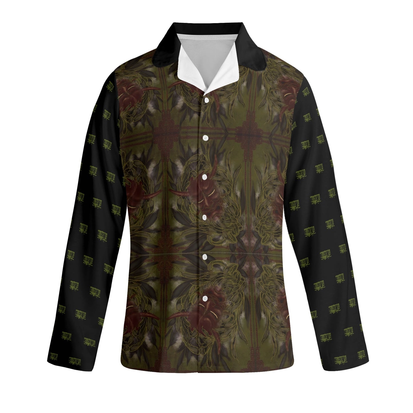 Mo & Chiswell Lucid Green Long-Sleeve Pajama Set