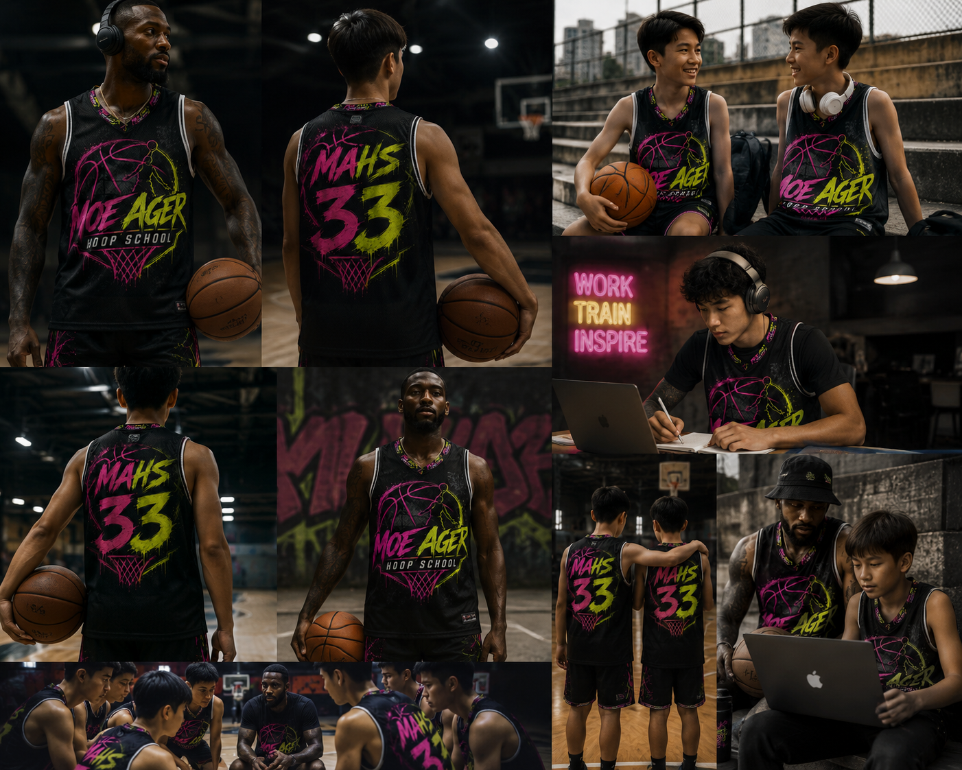 Moe Ager Hoop School Unisex Jersey
