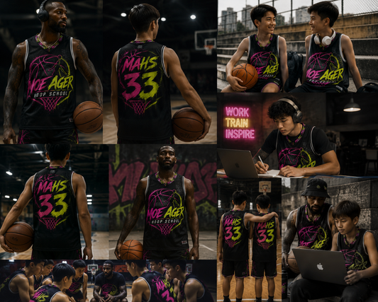 Moe Ager Hoop School Unisex Jersey